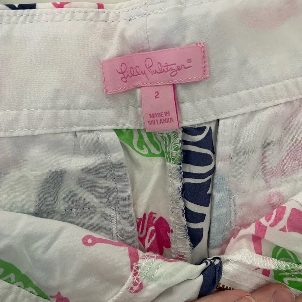 Lilly Pulitzer Nautical Shorts Size 2 - Picture 3 of 3